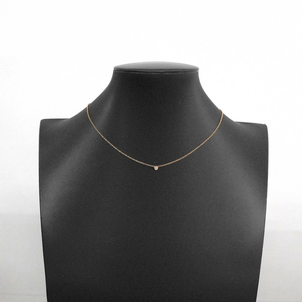 TIFFANY Authentic 18k Gold Diamond Necklace - Picture 7 of 8
